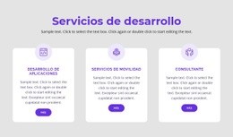 Nuestros Servicios De Desarrollo - Impresionante Maqueta De Sitio Web