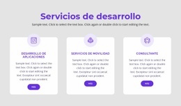 Nuestros Servicios De Desarrollo - Crea Hermosas Plantillas