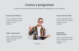 Cursos Y Programas Plantilla Limpia Y Minimalista