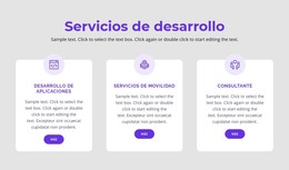 Nuestros Servicios De Desarrollo - Plantilla De Elementos Premium