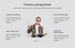 Cursos Y Programas: Plantilla De Página HTML5