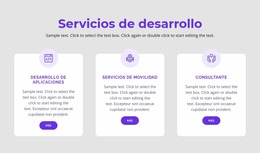 Nuestros Servicios De Desarrollo - Plantilla Joomla Profesional Personalizable