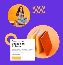Centro De Educacion Abierta - Tema De WordPress De Arrastrar Y Soltar