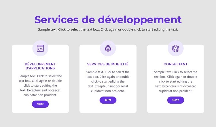 Nos services de développement Conception de site Web
