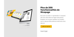 Plus De 200 Fonctionnalités De Nicepage Modèle De Page