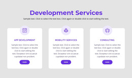 Our Development Services - Premium Elements Template