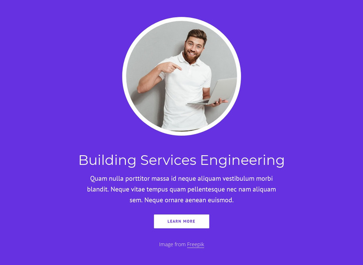 Inženýrství stavebních služeb Html Website Builder