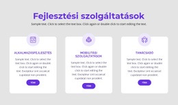 Fejlesztési Szolgáltatásaink - HTML-Sablon Letöltése