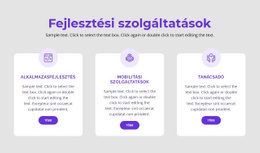 Fejlesztési Szolgáltatásaink