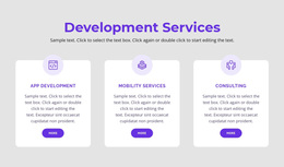 Our Development Services Google Fonts