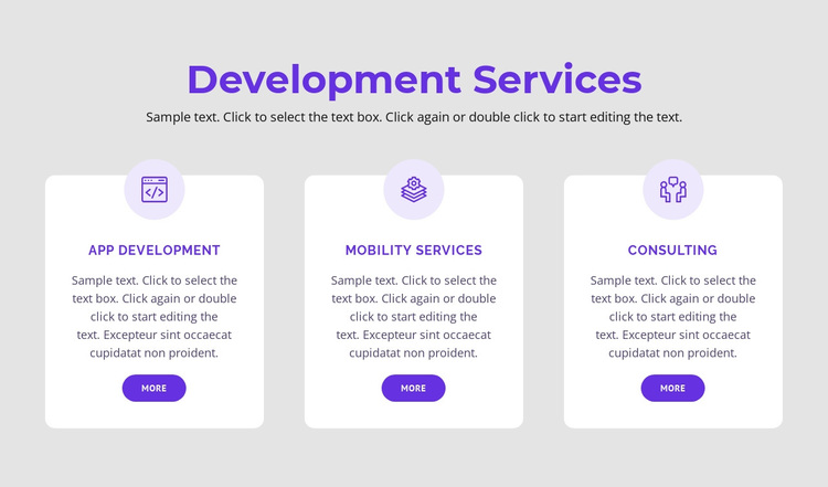 Our development services Joomla Page Builder