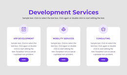 Our Development Services - Customizable Professional Joomla Template