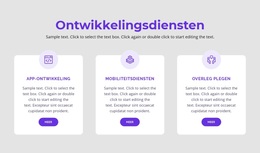 Onze Ontwikkelingsdiensten - Gratis WordPress-Thema