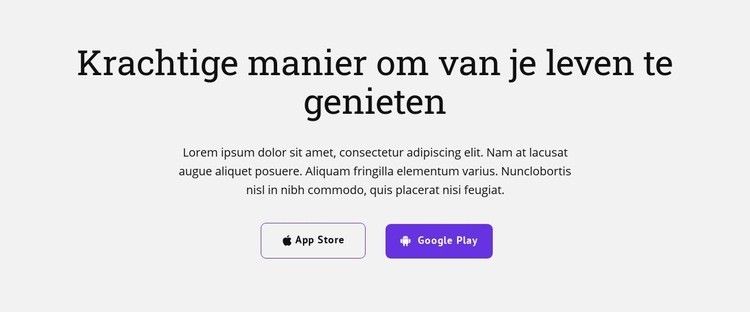 Krachtige manier Website mockup