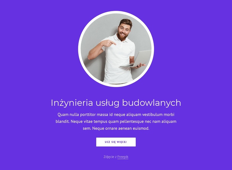 Inżynieria usług budowlanych Kreator witryn internetowych HTML