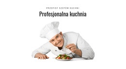 Profesjonalna Kuchnia - Inspiracja Makietą Strony Internetowej