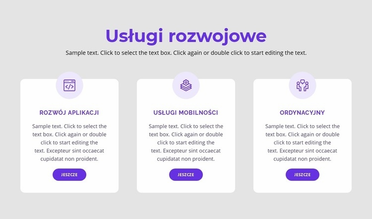 Nasze usługi programistyczne Makieta strony internetowej