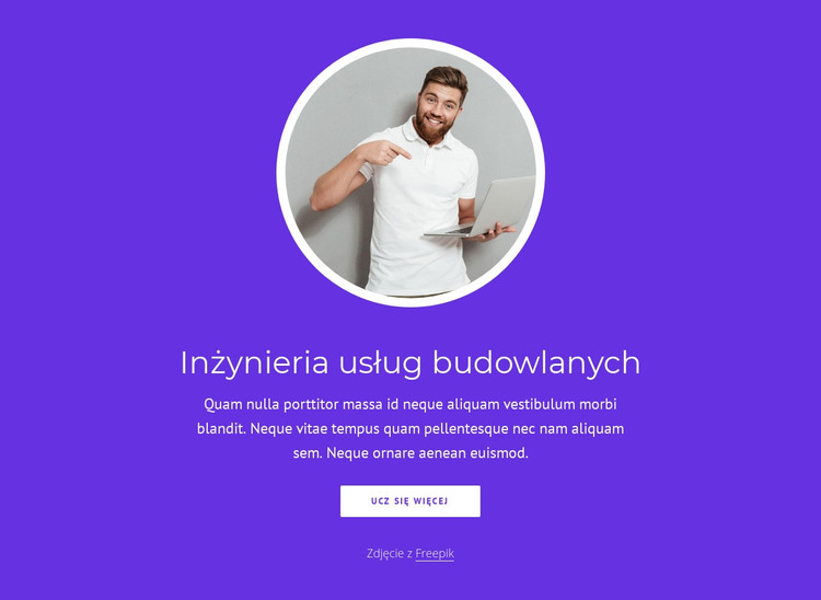 Inżynieria usług budowlanych Szablon HTML