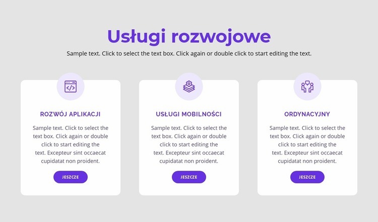 Nasze usługi programistyczne Szablon HTML5