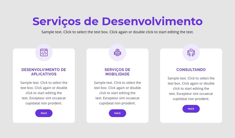 Nossos serviços de desenvolvimento Template CSS