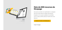 Mais De 200 Recursos De Nicepage