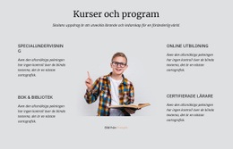 Kurser Och Program - HTML5-Mall