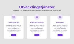 Våra Utvecklingstjänster - HTML-Sidmall