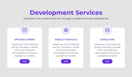 Our Development Services - Create Beautiful Templates