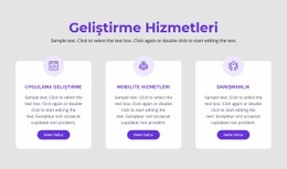 Geliştirme Hizmetlerimiz - Yüksek Dönüşüm Sağlayan Açılış Sayfası