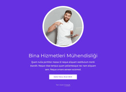 Bina Hizmetleri Mühendisliği Için HTML Sitesi