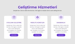 Geliştirme Hizmetlerimiz Için Harika HTML5 Şablonu