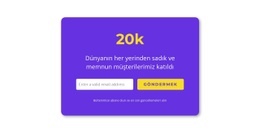 Kutudaki Iletişim Formu - HTML5 Sayfa Şablonu