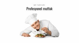 Profesyonel Mutfak - Herhangi Bir Cihaz Için Web Sitesi Oluşturucu
