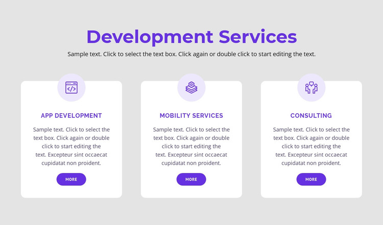 Our development services Web Design