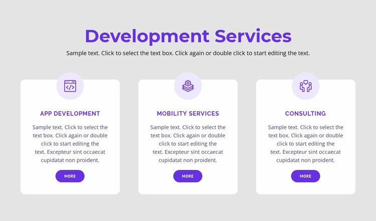 Our development services Web Page Design