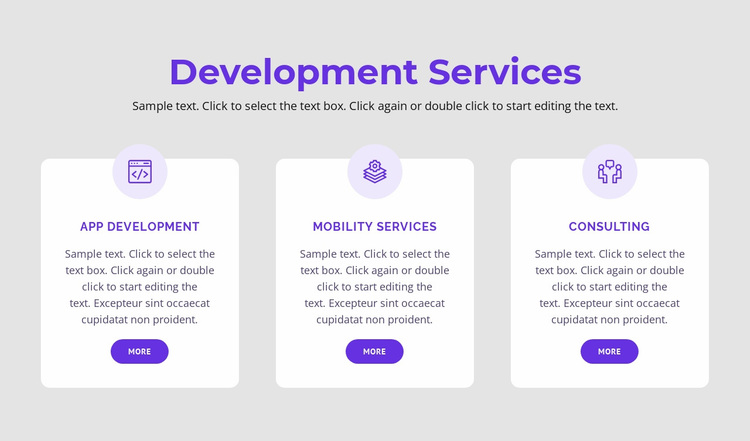 Our development services Website Design