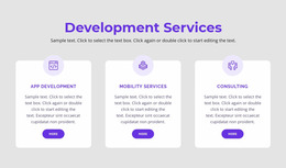 Our Development Services - Awesome Website Mockup