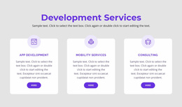 Our Development Services - Ready Website Theme