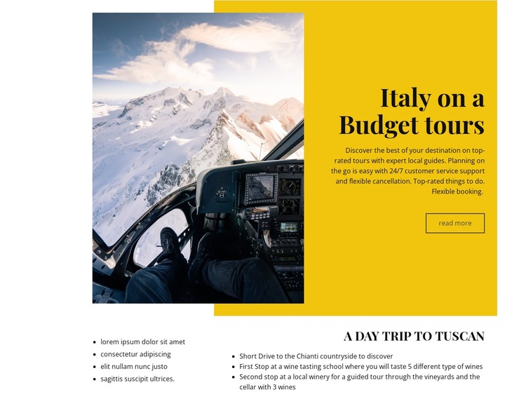 Rome tours and activities CSS Template