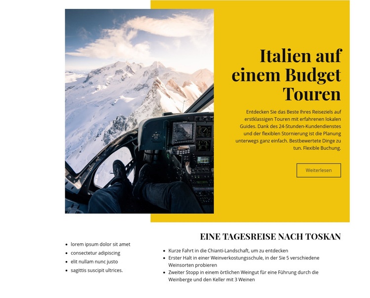 Rom Touren und Aktivitäten Website-Modell