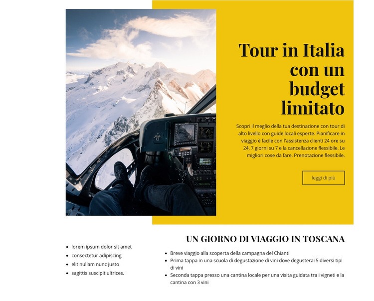 Tour e attività di Roma Costruttore di siti web HTML