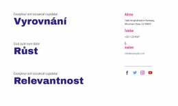 Vyrovnání, Růst, Relevance – Online Šablony