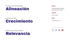 Alineación, Crecimiento, Relevancia - Diseño De Sitio Web Personalizado