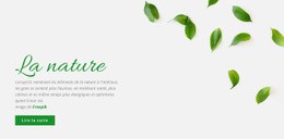 Conception De La Nature Fraîche - HTML Template Builder