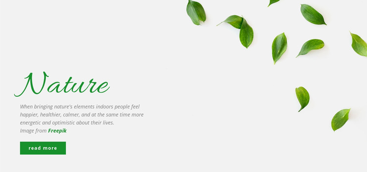 Fresh nature design  Homepage Design