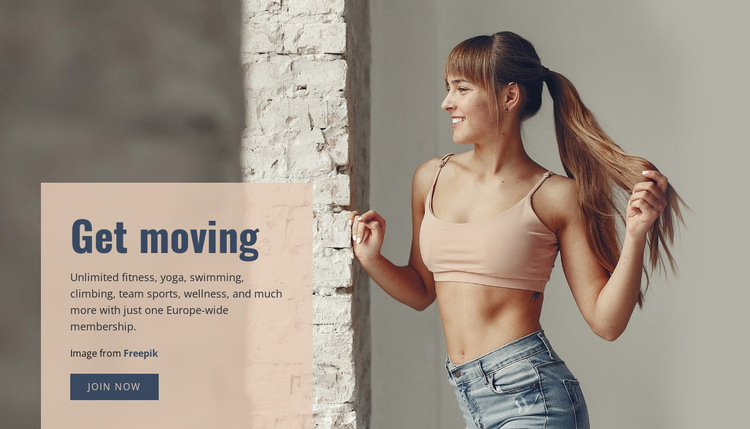 Get moving HTML5 Template