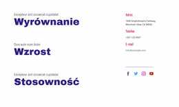 Dostosowanie, Wzrost, Znaczenie - Kreatywny, Uniwersalny Szablon Joomla