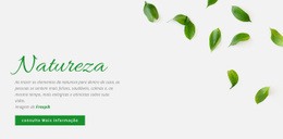 Design Do Site Para Projeto Da Natureza Fresca