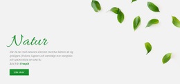 Fräsch Naturdesign - Enkel HTML-Mall