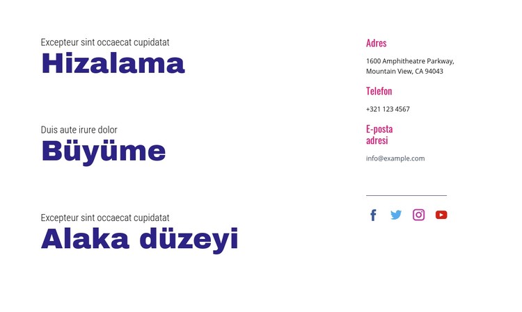 Uyum, büyüme, alaka düzeyi CSS Şablonu